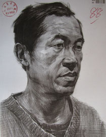 2015年四川美术学院造型素描头像高分卷4