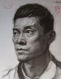 2015年四川美术学院造型素描头像高分卷9