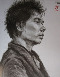 2015年四川美术学院造型素描头像高分卷14