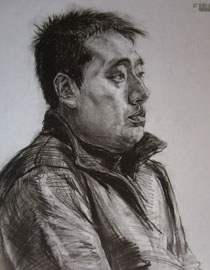 2015年四川美术学院造型素描头像高分卷16