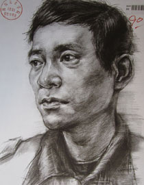 2015年四川美术学院造型素描头像高分卷17