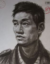 2015年四川美术学院造型素描头像高分卷27