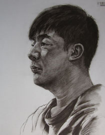 2015年四川美术学院造型素描头像高分卷48