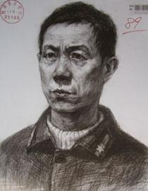 2015年四川美术学院造型素描头像高分卷52
