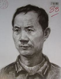 2015年四川美术学院造型素描头像高分卷60