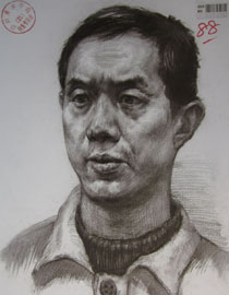 2015年四川美术学院造型素描头像高分卷61