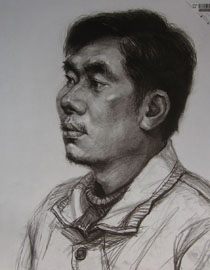 2015年四川美术学院造型素描头像高分卷62