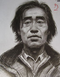 2015年四川美术学院造型素描头像高分卷66
