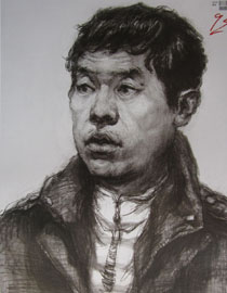 2015年四川美术学院造型素描头像高分卷68