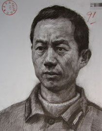 2015年四川美术学院造型素描头像高分卷75
