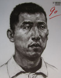 2015年四川美术学院造型素描头像高分卷78