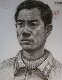 2015年四川美术学院造型素描头像高分卷80
