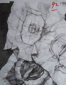 2015年四川美术学院设计素描高分卷8