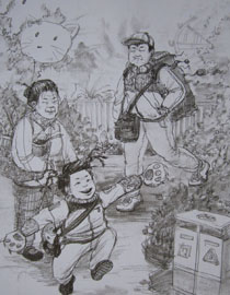 2014年清华大学美术学院设计类速写优秀试卷15
