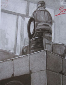 2014年四川美术学院设计类素描优秀试卷56