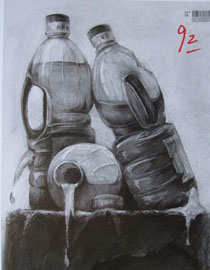 2014年四川美术学院设计类素描优秀试卷57