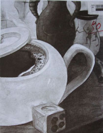 2014年四川美术学院设计类素描优秀试卷63