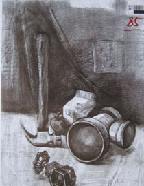2014年四川美术学院设计类素描优秀试卷67