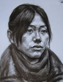 2014年四川美术学院造型类素描优秀试卷48