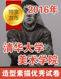 2016清华大学美术学院造型素描优秀试卷