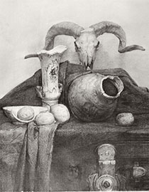 北京博艺画室素描静物作品展示2